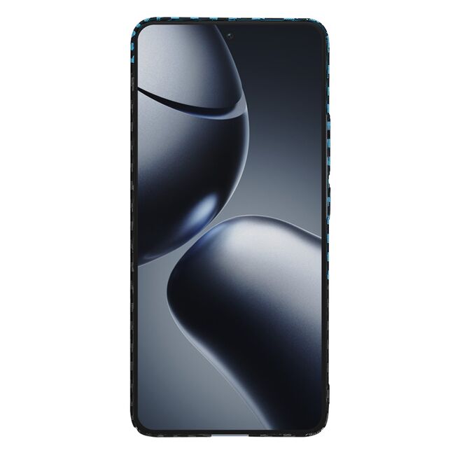 Husa pentru  Xiaomi 14T Pro CarbonFiber UltraSlim, Lightweight, albastru inchis