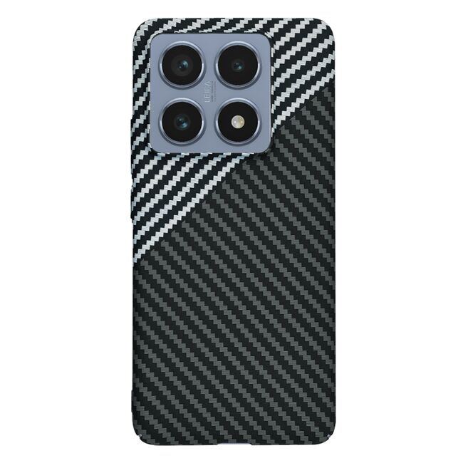 Husa pentru  Xiaomi 14T Pro CarbonFiber UltraSlim, Lightweight, gri