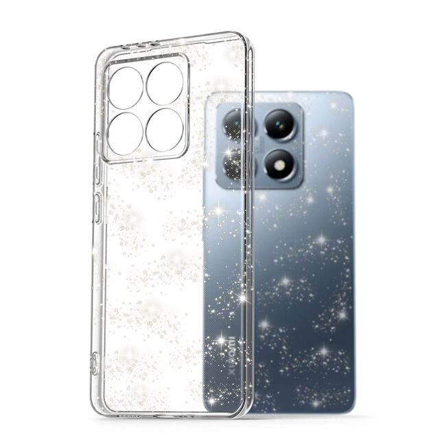 Husa pentru  Xiaomi 14T Pro cu sclipici Liquid Crystal Glitter, transparent