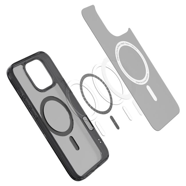 Husa iPhone 16 Pro Max Spigen Ultra Hybrid T MagSafe, cenusiu