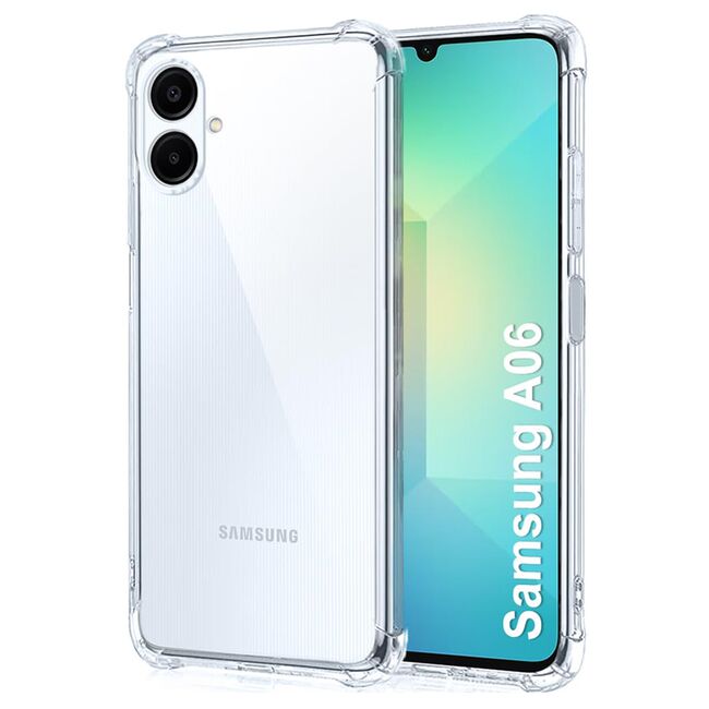 Husa pentru  Samsung Galaxy A06 Slim Anti-Shock 1.5mm reinforced 4 corners, Transparent