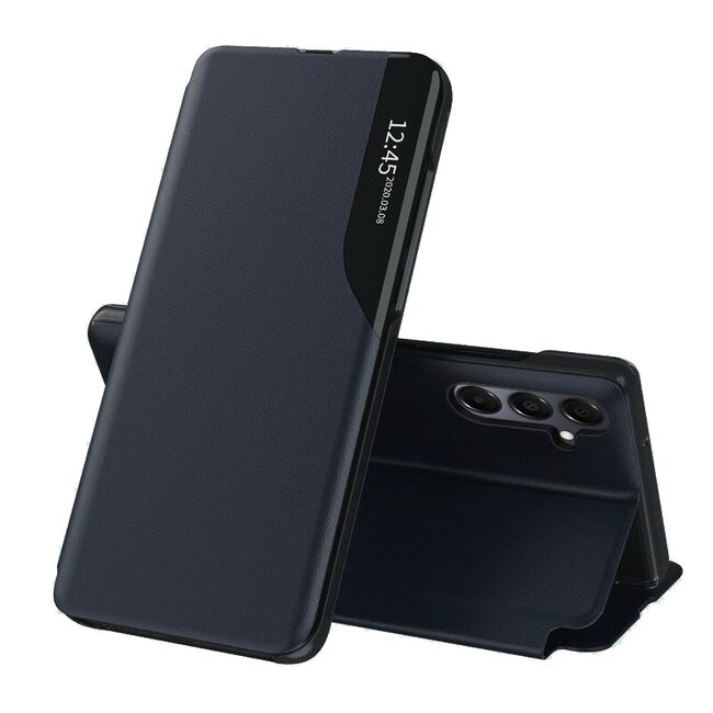 Husa pentru  Samsung Galaxy A16 tip carte, Smart View, albastru