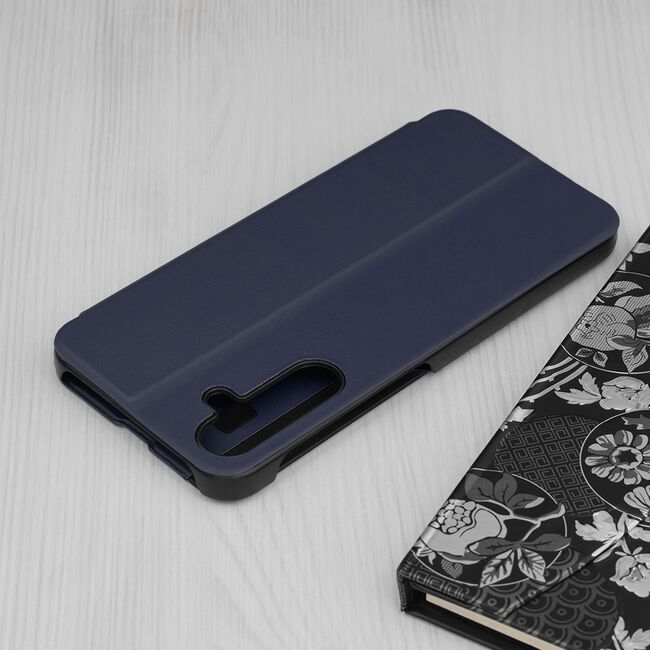 Husa pentru  Samsung Galaxy A16 tip carte, Smart View, albastru