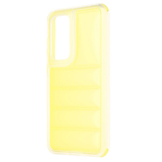 Husa pentru  Samsung Galaxy S24 FE Air Cusion anti-shock, Dazzling - galben