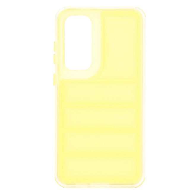 Husa pentru  Samsung Galaxy S24 FE Air Cusion anti-shock, Dazzling - galben
