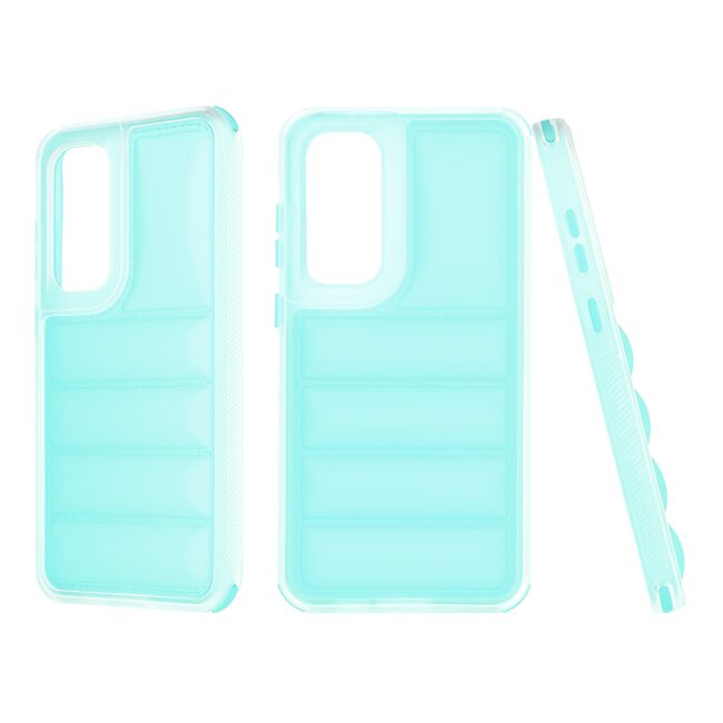 Husa pentru  Samsung Galaxy S24 FE Air Cusion anti-shock, Dazzling - turcoaz