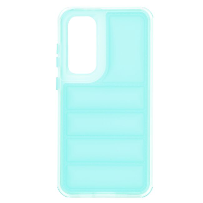 Husa pentru  Samsung Galaxy S24 FE Air Cusion anti-shock, Dazzling - turcoaz