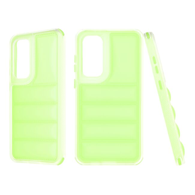 Husa pentru  Samsung Galaxy S24 FE Air Cusion anti-shock, Dazzling - verde