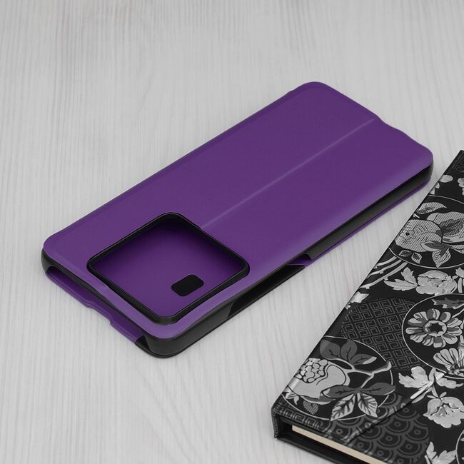 Husa pentru  Xiaomi 14T Pro tip carte, Smart View, mov