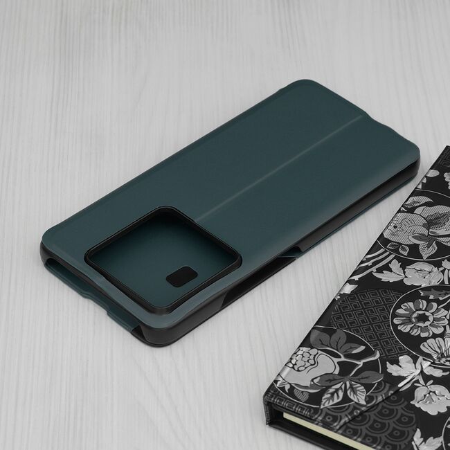 Husa pentru  Xiaomi 14T Pro tip carte, Smart View, verde