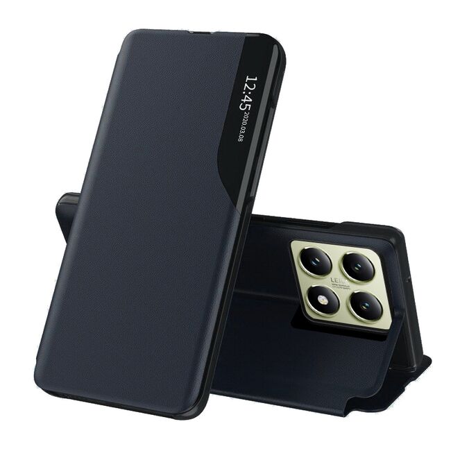 Husa pentru  Xiaomi 14T tip carte, Smart View, albastru