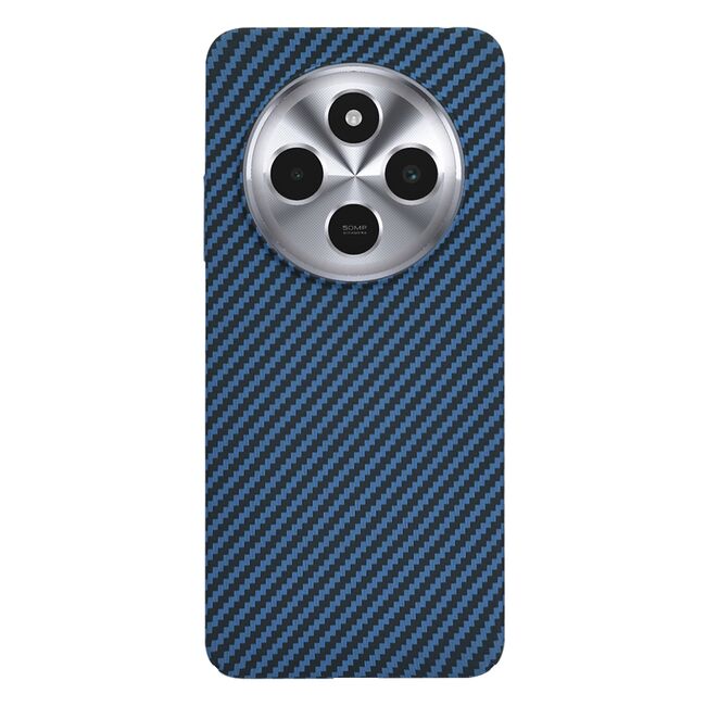 Husa pentru  Xiaomi Redmi 14C CarbonFiber UltraSlim, Lightweight, albastru