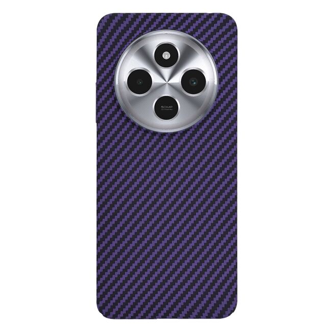 Husa pentru  Xiaomi Redmi 14C CarbonFiber UltraSlim, Lightweight, mov