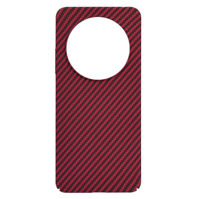 Husa pentru  Xiaomi Redmi 14C CarbonFiber UltraSlim, Lightweight, rosu