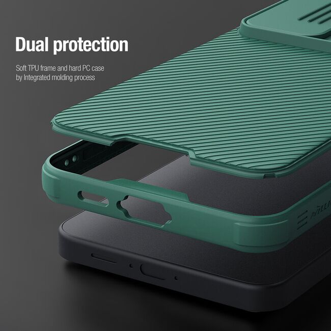 Husa Samsung Galaxy S24 FE Nillkin CamShield Pro, albastru