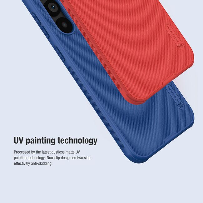 Husa Samsung Galaxy S24 FE Nillkin Super Frosted Shield Pro, albastru