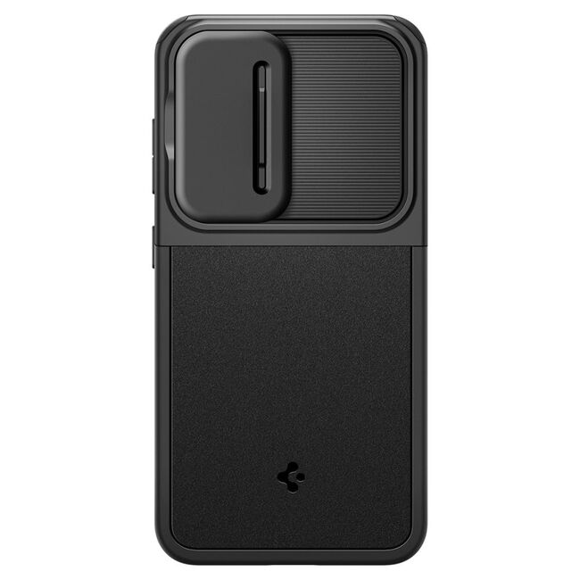 Husa premium pentru  Samsung Galaxy S24 FE Spigen - Optik Armor - Negru