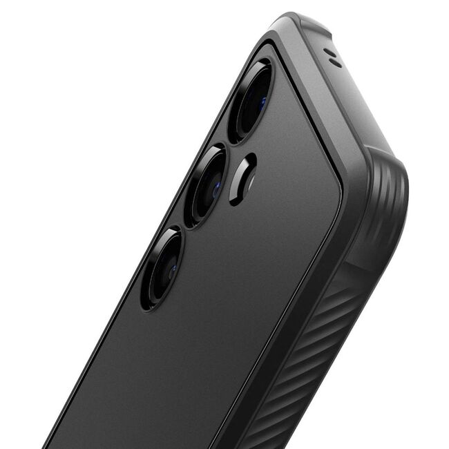 Husa Samsung Galaxy S24 FE Spigen Rugged Armor, negru mat