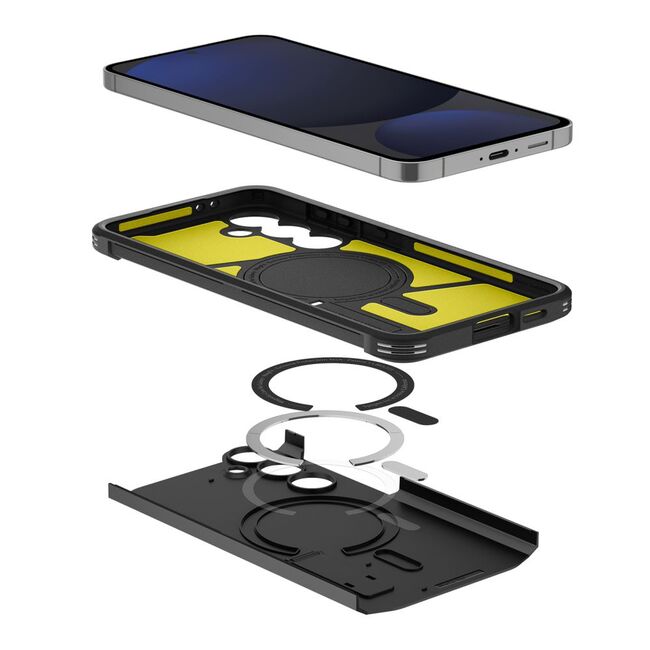 Husa premium pentru  Samsung Galaxy S24 FE Spigen - Tough Armor MagSafe - Negru