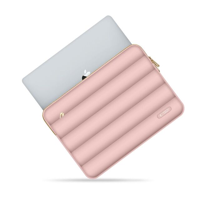 Set Elegant Tech-Protect Puffy: Husa Premium pentru Laptop 15-16 și Husa Accesorii, Protecție Deosebită, Design Rafinats, compatibila Macbook, Lenovo, Microsoft, Acer, HP, Asus, rose