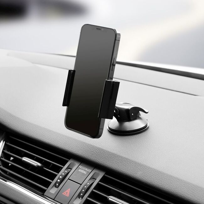 Suport auto cu prindere bord / parbriz Fixed, negru, FIXH-FIX3