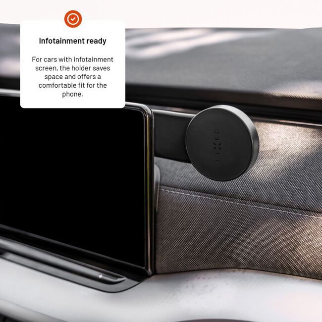 Suport telefon auto flexibil, cu magnet MagSafe Compatible, Flexible Design, Fixed, negru, FIXMFP-BK