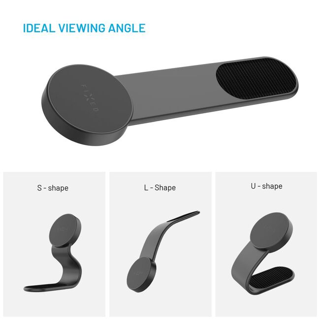 Suport telefon auto flexibil, cu magnet MagSafe Compatible, Flexible Design, Fixed, negru, FIXMFP-BK