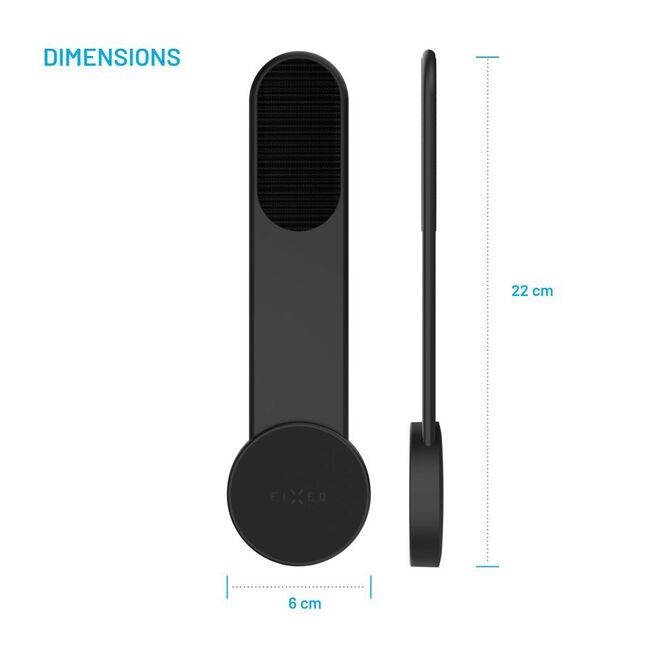 Suport telefon auto flexibil, cu magnet MagSafe Compatible, Flexible Design, Fixed, negru, FIXMFP-BK