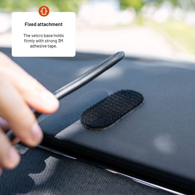 Suport telefon auto flexibil, cu magnet MagSafe Compatible, Flexible Design, Fixed, negru, FIXMFP-BK