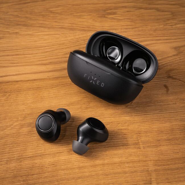 Casti True Wireless in-ear Bluetooth Fixed, negru, FIXBDS-BK