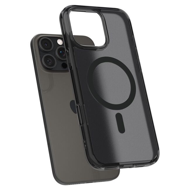 Husa iPhone 16 Pro Spigen Ultra Hybrid T MagSafe, cenusiu