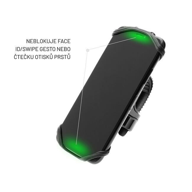 Suport de telefon pentru bicicleta 360° Fixed, negru, FIXBI2-BK