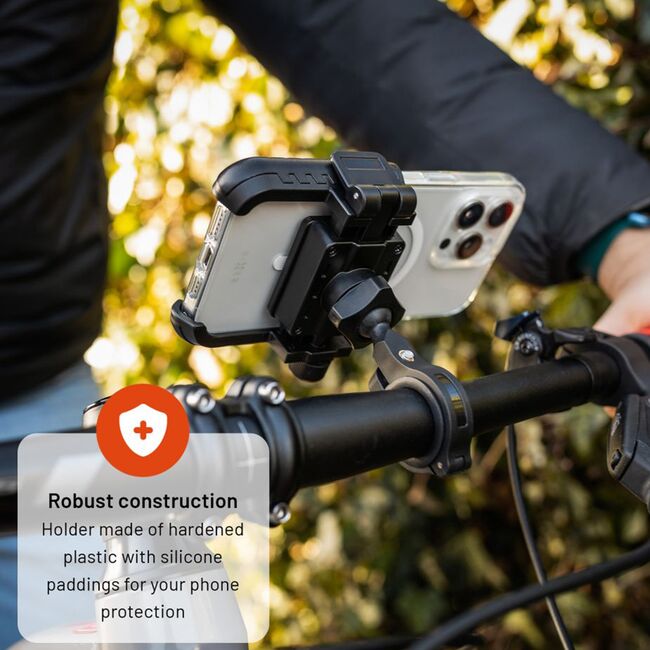 Suport de telefon pentru bicicleta 360° Fixed, negru, FIXBIP-BK