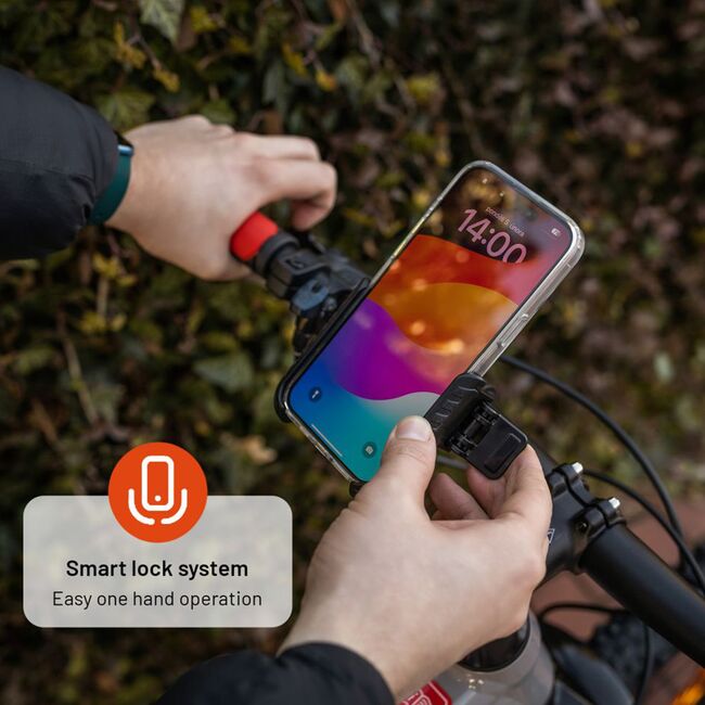 Suport de telefon pentru bicicleta 360° Fixed, negru, FIXBIP-BK