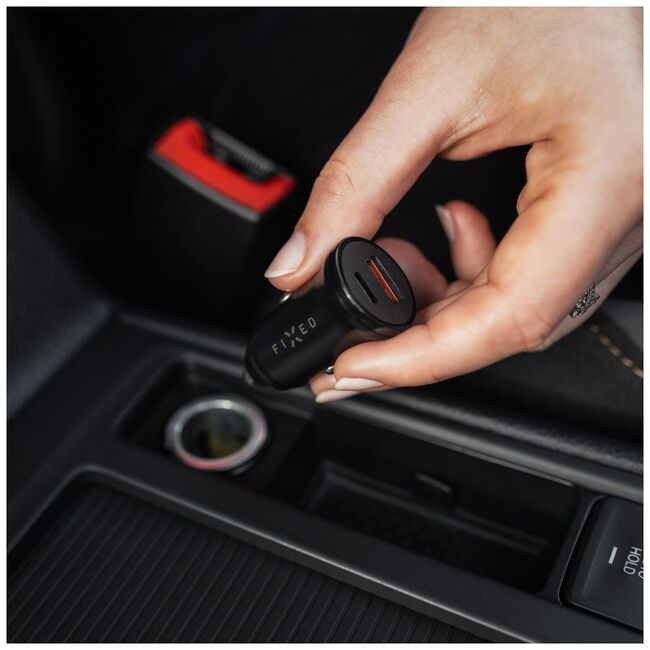 Incarcator auto bricheta tip C Fixed, USB, 20W, FIXCC20N-CU-BK