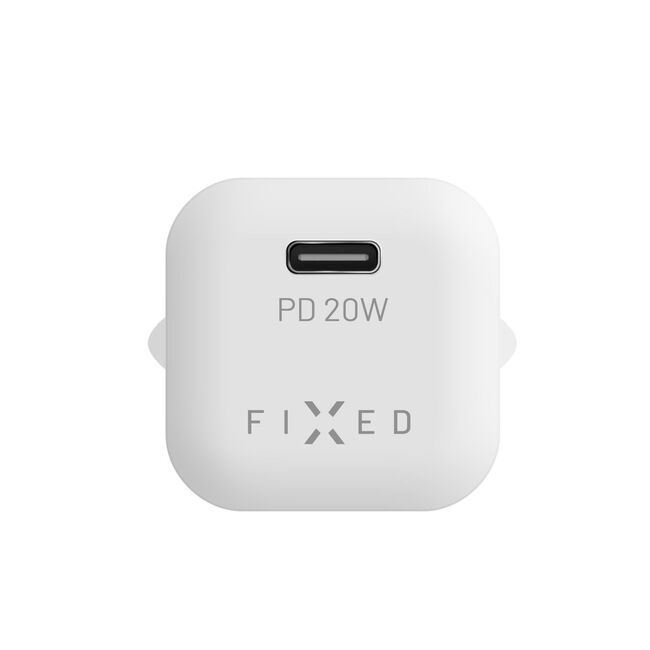 Mini incarcator de priza Type-C Fixed, PD 20W, FIXC20M-C-WH, alb
