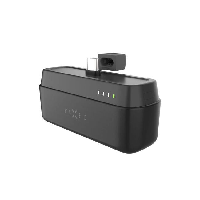 Baterie externa USB-C Fixed, PD 20W, 5000mAh, negru, FIXZEN-5PL-BK
