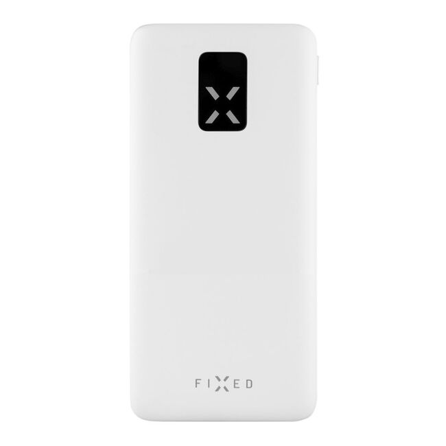 Baterie externa Powerbank 2x USB, Type-C, 20W, 10000 mAh, LCD Display, Fixed, alb, FIXZEN-10-WH