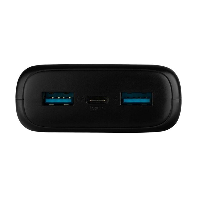 Baterie externa 2x USB, Type-C, 20W, 20000mAh, LCD Display Fixed, FIXZEN-20-BK, negru