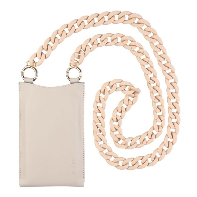 Husa piele pentru telefon 7" Fixed Venezia, crem, FIXVEN-CR