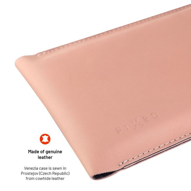 Husa piele pentru telefon 7" Fixed Venezia, roz, FIXVEN-PPI