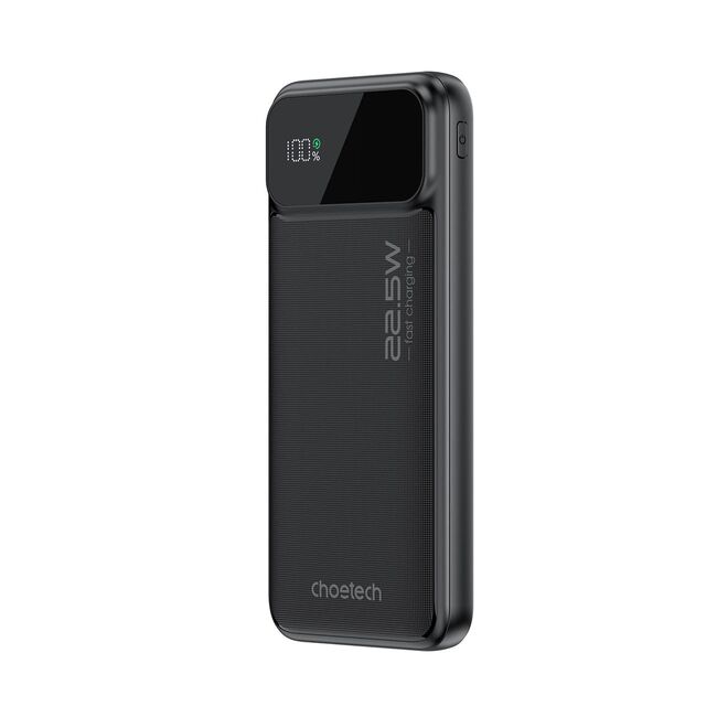 Acumulator extern Fast Charge Powerbank Choetech B728 10000 mAh 22.5W PD USB-A / USB-C - negru