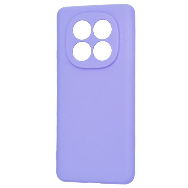 Husa pentru  Xiaomi Redmi Note 14 Pro+ Plus Liquid Silicone, subțire, captusita cu microfibra, anti amprentă, protectie cameră foto, lavanda