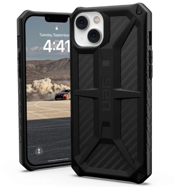 Husa iPhone 14 Plus UAG Monarch, Carbon Fiber