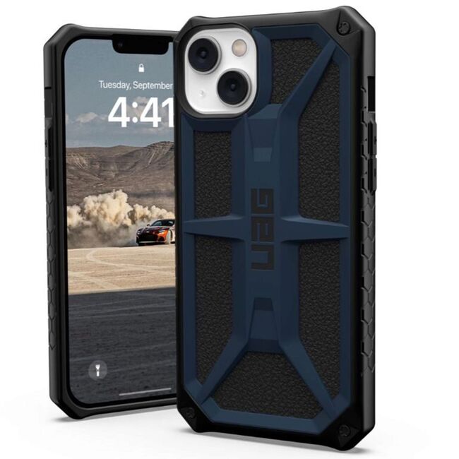 Husa iPhone 14 Plus UAG Monarch, Kevlar Mallard