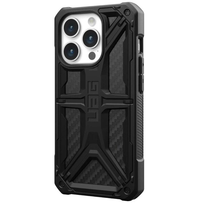 Husa iPhone 15 Pro Max UAG Monarch, Carbon Fiber