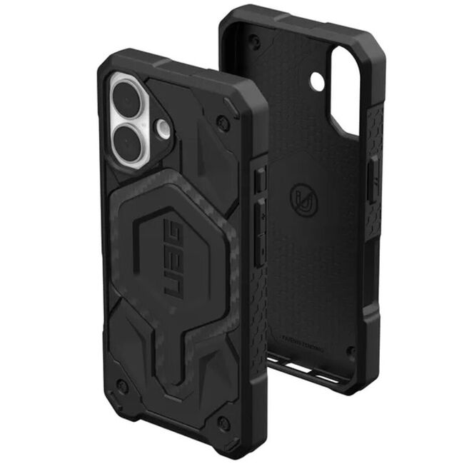 Husa iPhone 16 UAG Monarch, Carbon Fiber