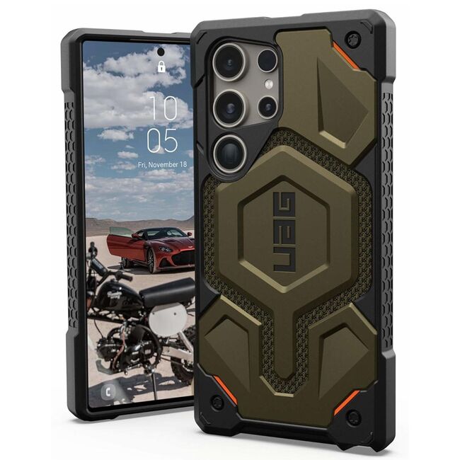 Husa Samsung Galaxy S24 Ultra UAG Monarch, Kevlar Element Green