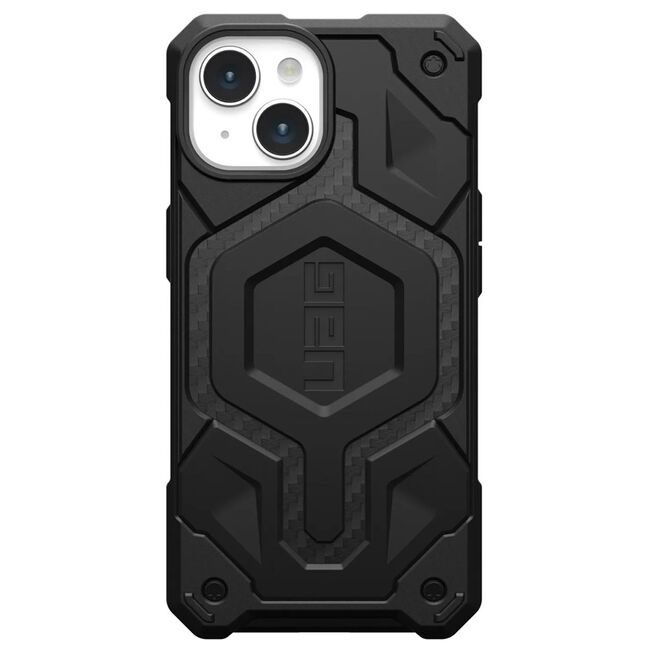 Husa iPhone 15 Plus UAG Monarch Pro, Carbon Fiber
