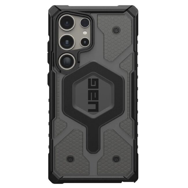 Husa Samsung Galaxy S24 Ultra UAG Pathfinder Clear MagSafe, Ash